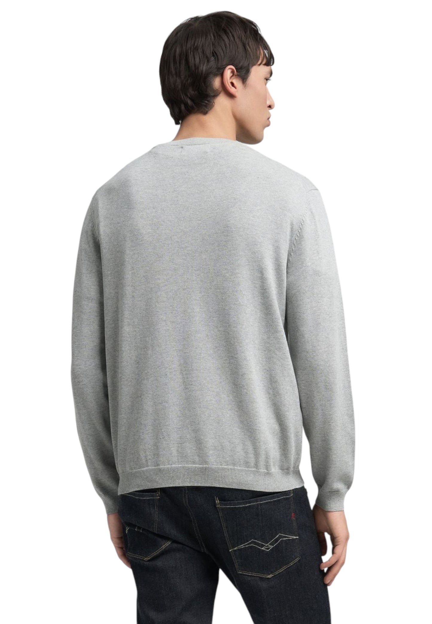 Maglia A Girocollo Uomo Replay Con Ricamo R  UK4851.000.G22578