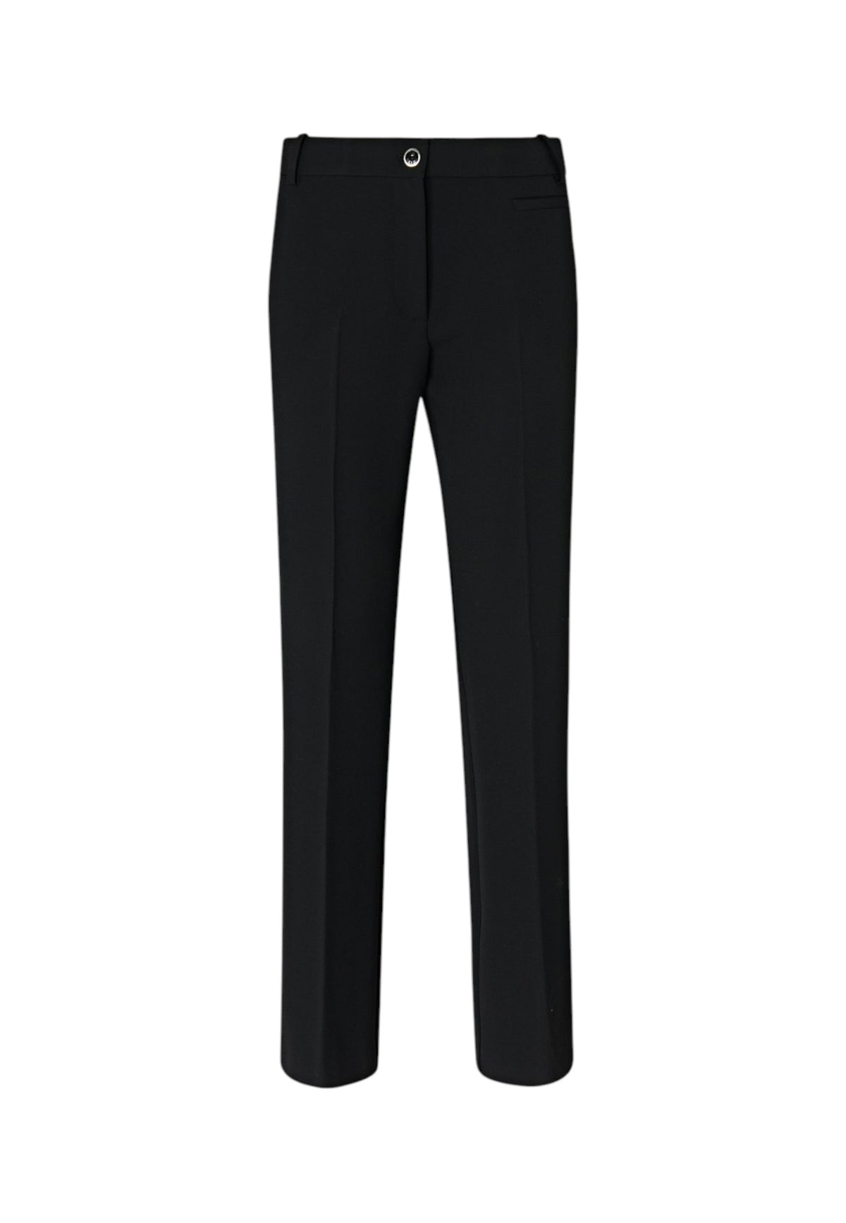 Pantaloni Slim Fit Donna Pinko Vestibilit� slim, fondo leggermente svasato, piega centrale davanti e dietro, cr�pe bistretch, cintura alta effetto baschina, chiusura con zip nascosta e bottone logato Protea 107415A3DA