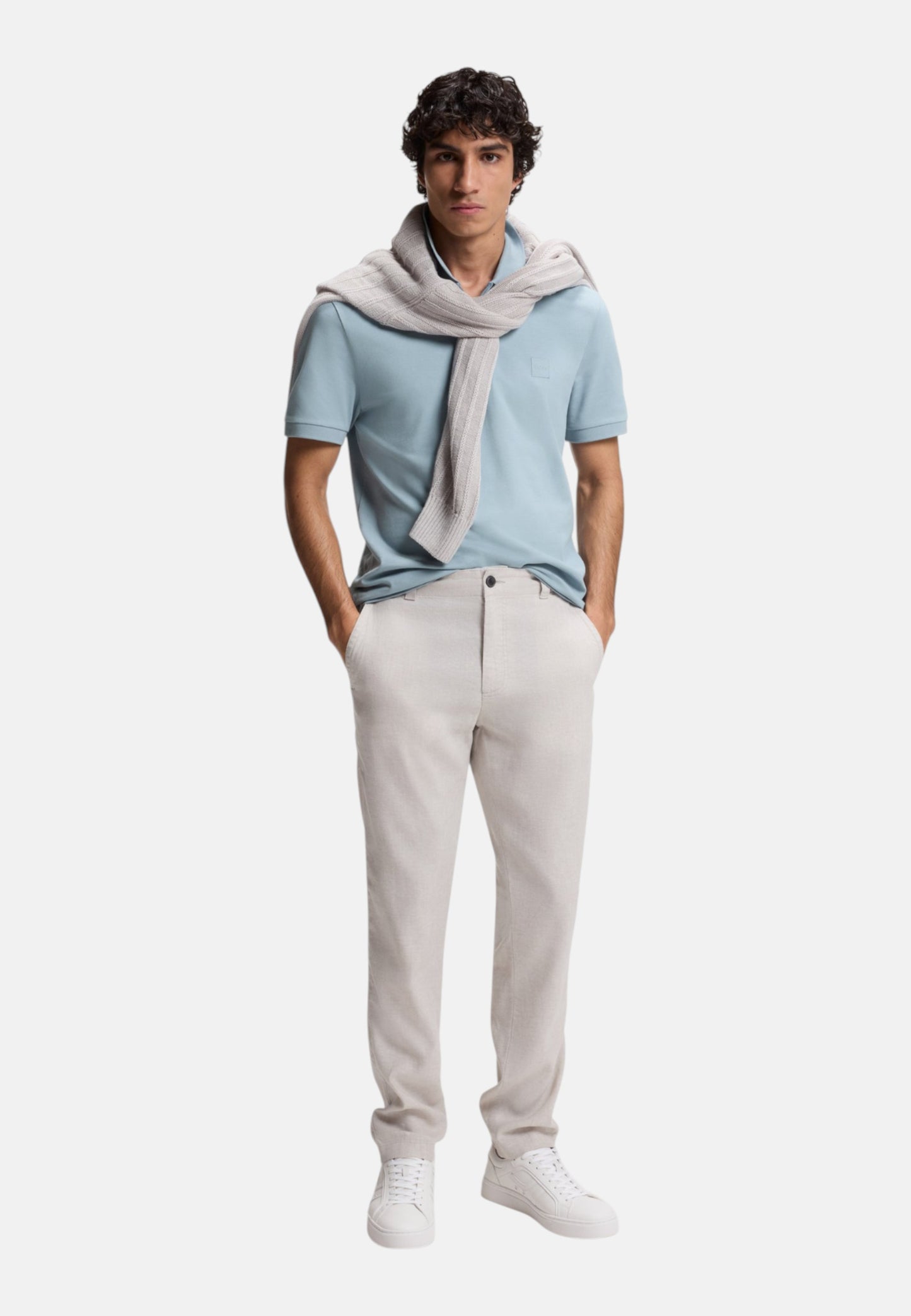 Polo Manica Corta Uomo Boss Con Zip  50537507