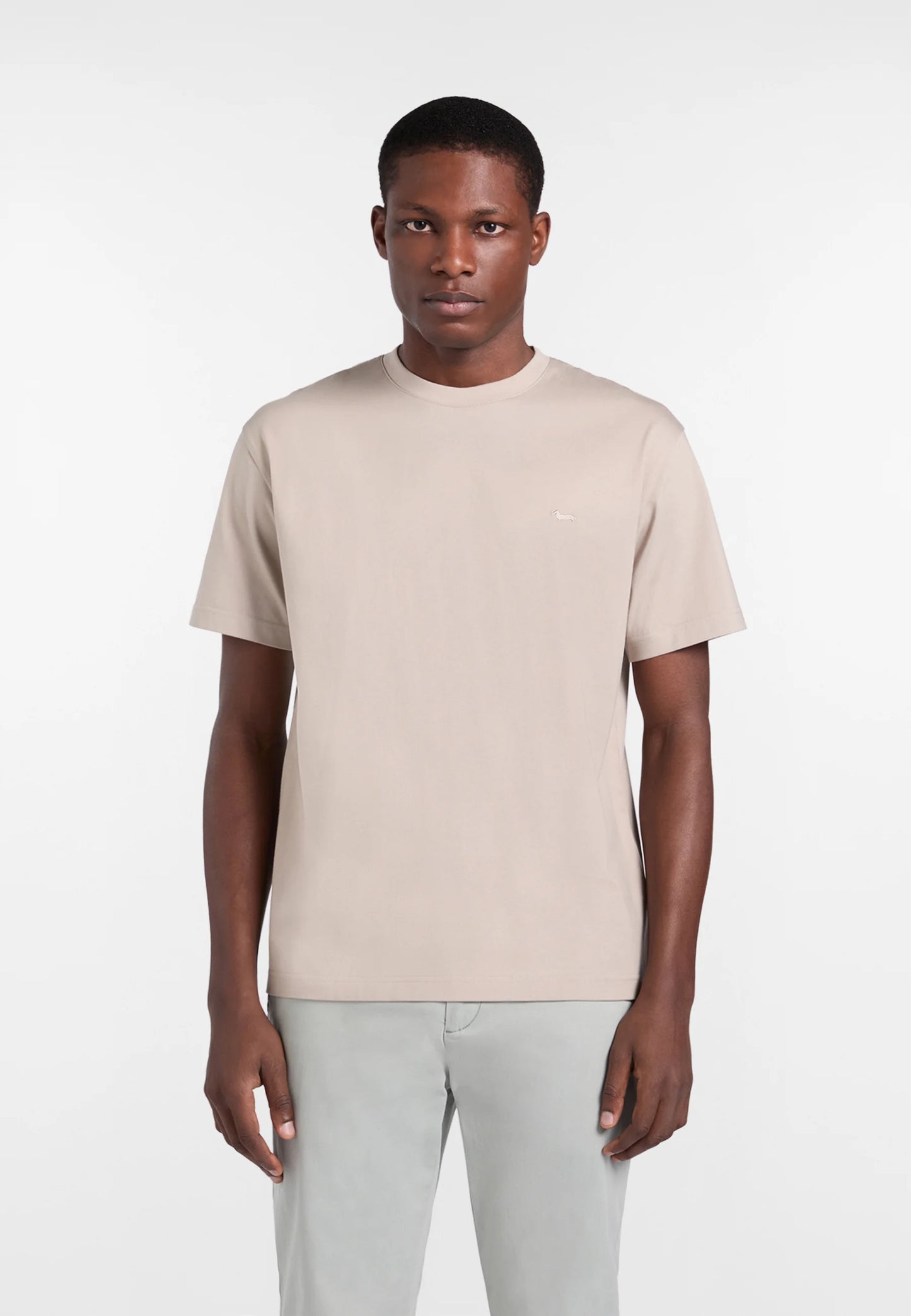 T-Shirt Manica Corta Uomo Harmont & Blaine Fit Relaxed Tinta Unita  IXQ243021771