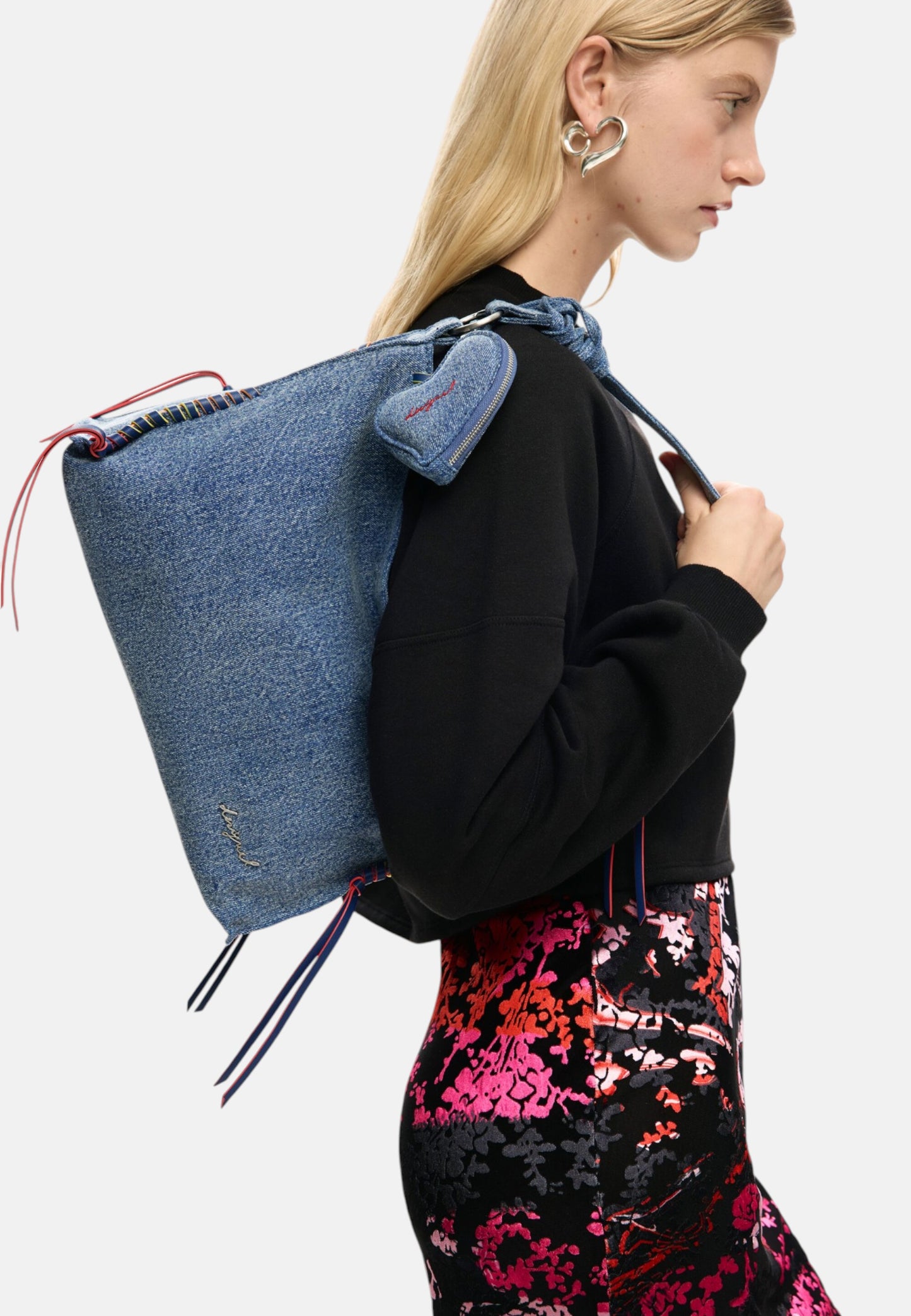 Borsa A Spalla Donna Desigual  Bag Torio Denim Leiria 26SAXD31