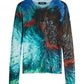 Maglione A Girocollo Donna Desigual Collaborazione M. C. Lacroix, Motivo astratto, Fit regular, Maglia fine, Viscosa Lenzing EcoVero Pompom 26WWJF02