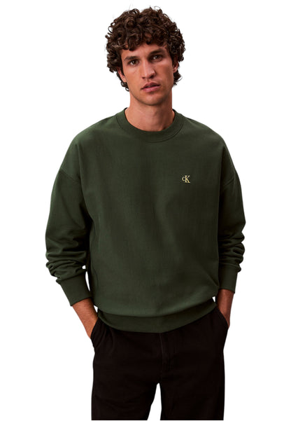 Felpa A Girocollo Uomo Calvin klein Jeans  Premium Terry Monogram LV04RC277G