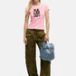 Zaino  Donna Desigual Con Patta Half Logo Denim Luena Mini 26SAKD07