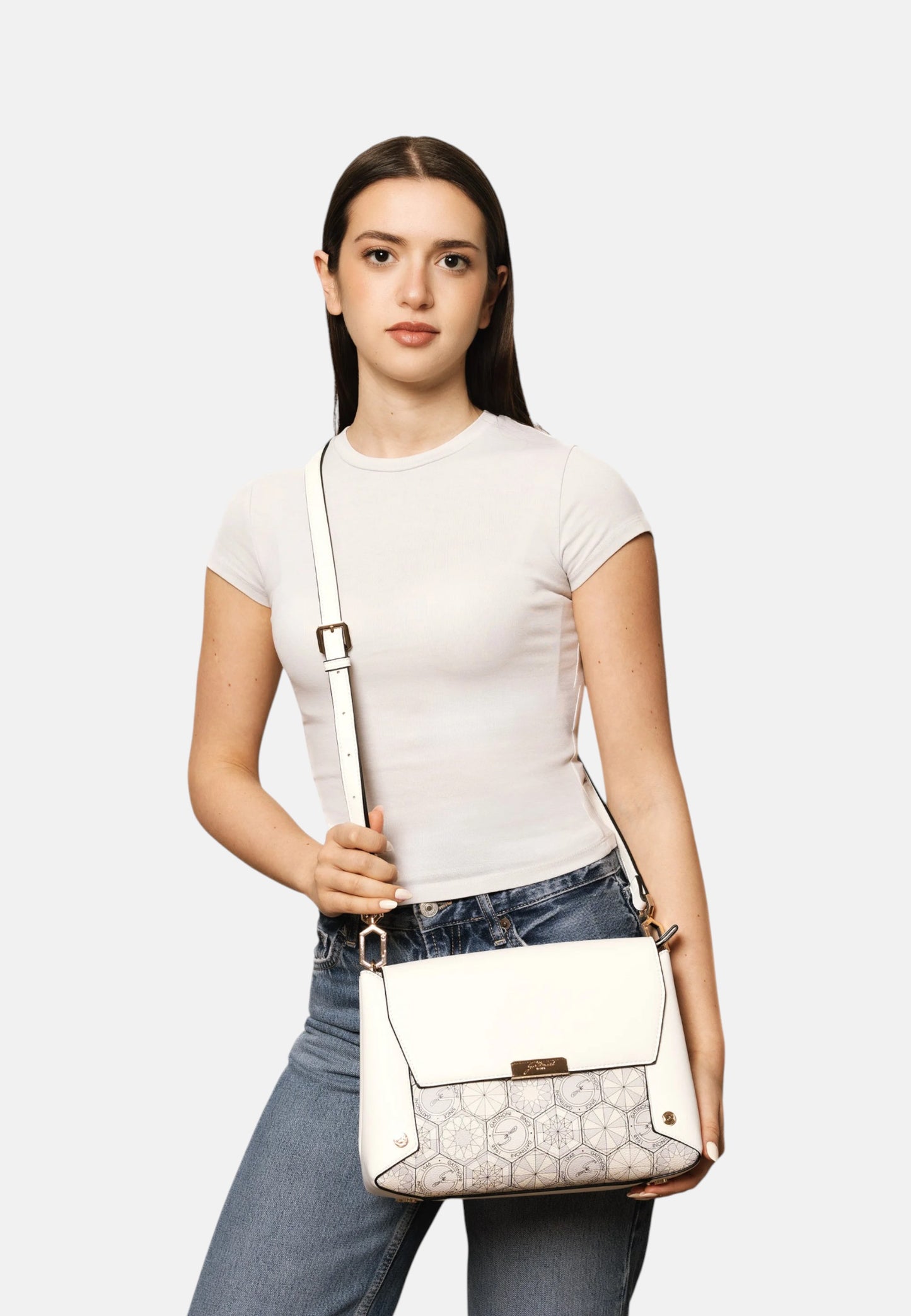 Borsa A Tracolla Donna Gattinoni Messenger Con Patta Teodosia BINTD8356WZT