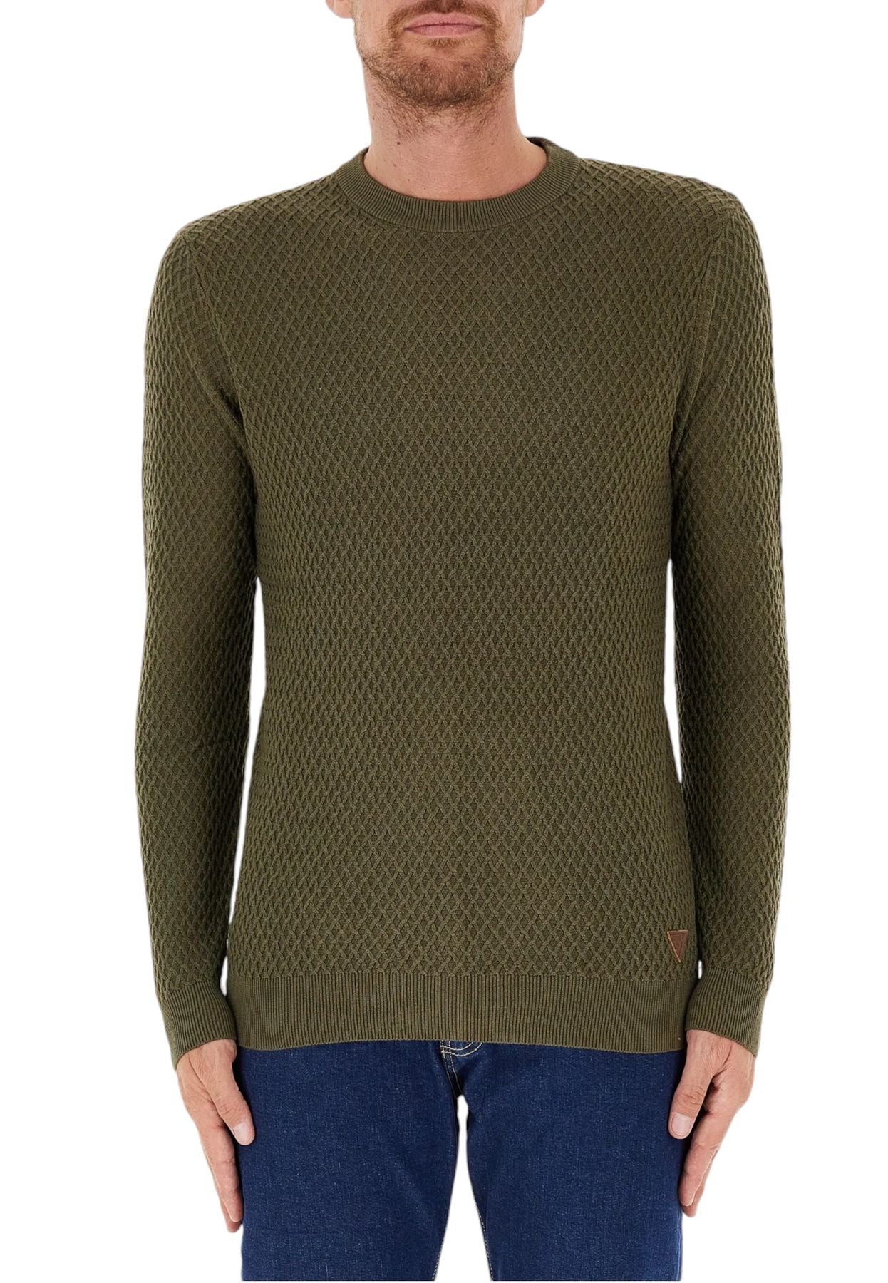 Maglione A Girocollo Uomo Guess  Davin Stitched M4YR05Z3FB1