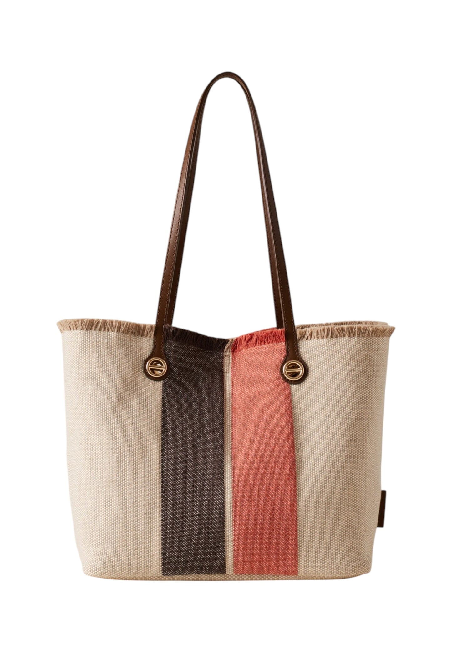 Borsa A Spalla Donna Borbonese Shopping Medium in Tessuto Jacquard Flight 910104010378