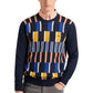 Maglione A Girocollo Uomo Harmont & Blaine Pull Righe Jaquard Verticali Davanti  HRP825030788