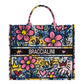 Borsa A Mano Donna Braccialini Tote, Doppio con tracolla removibile e regolabile, Con pochette interna removibile, Stampa graffiti ispirata alla street art, Dimensioni: 41.5 x 18 x 34 Cm Queen B19280TY