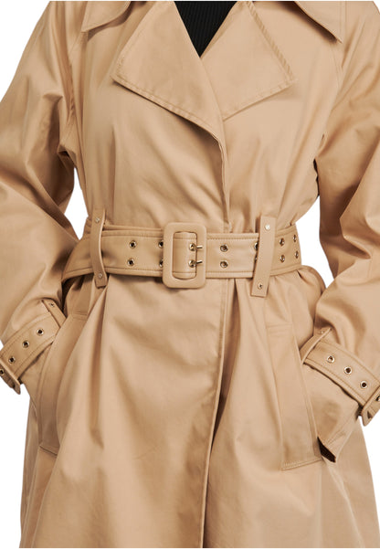 Cappotto Trench Donna Guess Con Cintura In Eco Pelle Raphaelle W5YL02WHDF1