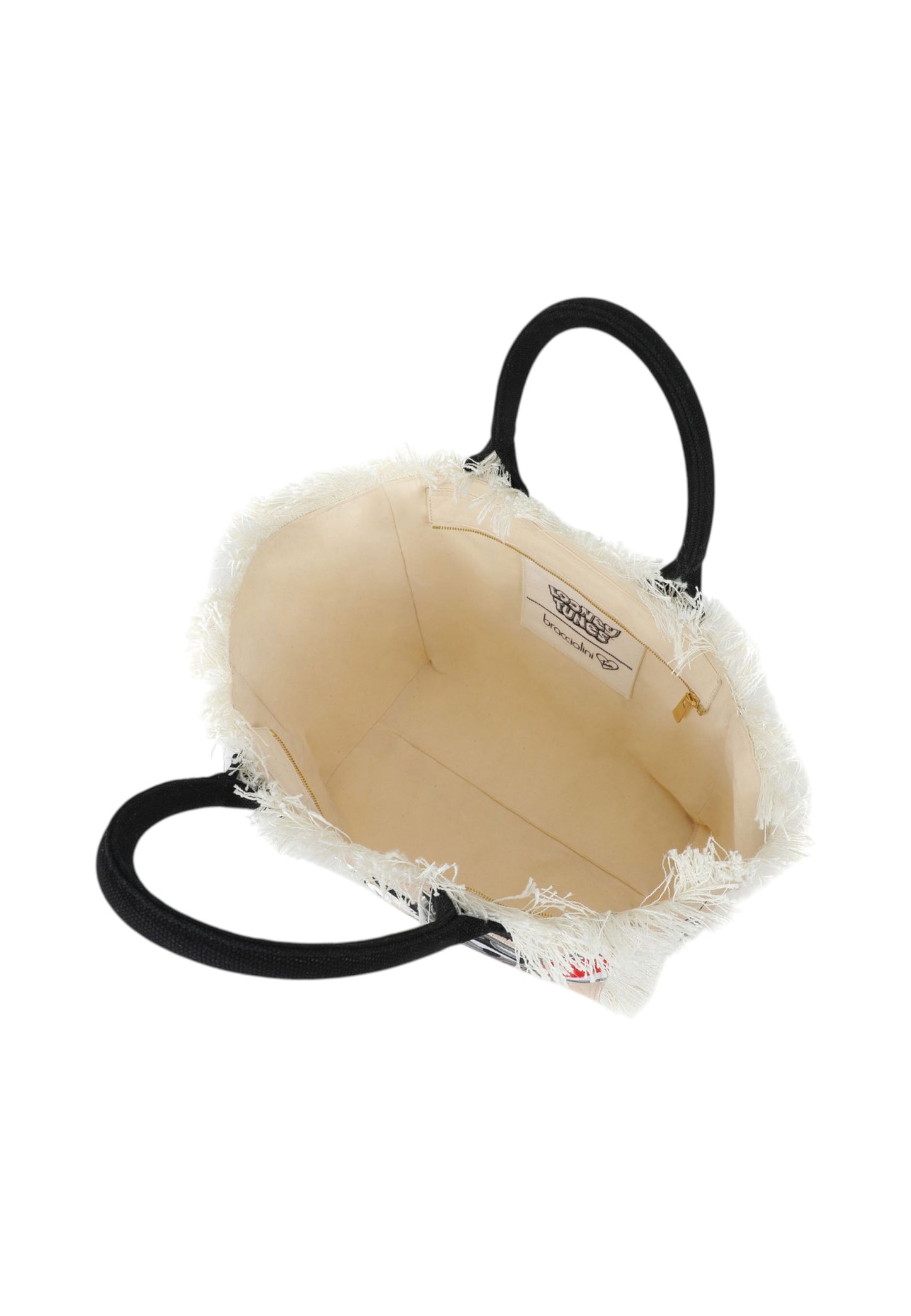 Borsa A Mano Donna Braccialini Summer In Tessuto Canvas Stampa Silvestro Summer Special Lt LT274TC