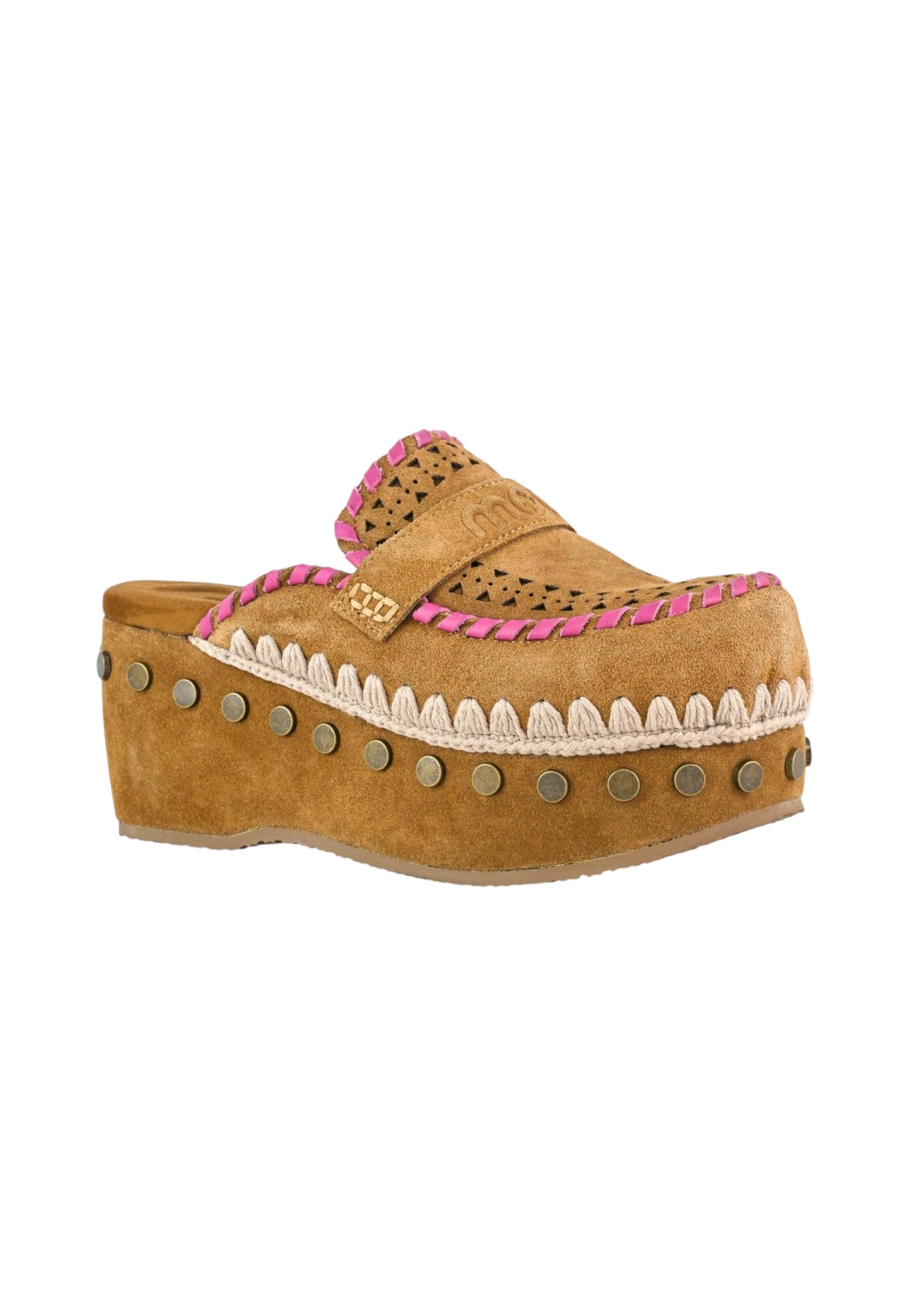 Sandali  Donna Mou  Clog leather overstitchingated