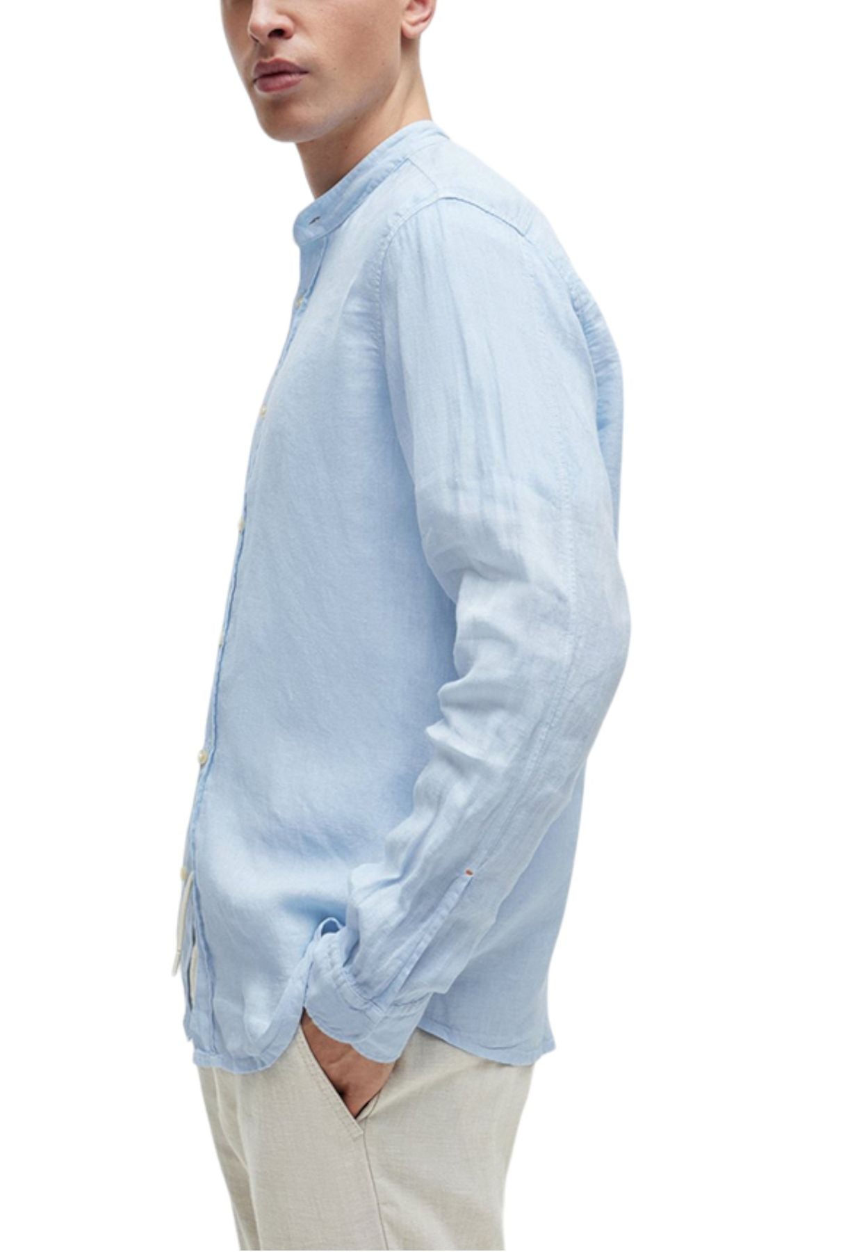 Camicia Manica lunga Uomo Boss Regular Fit Collo Coreana Race 50489339