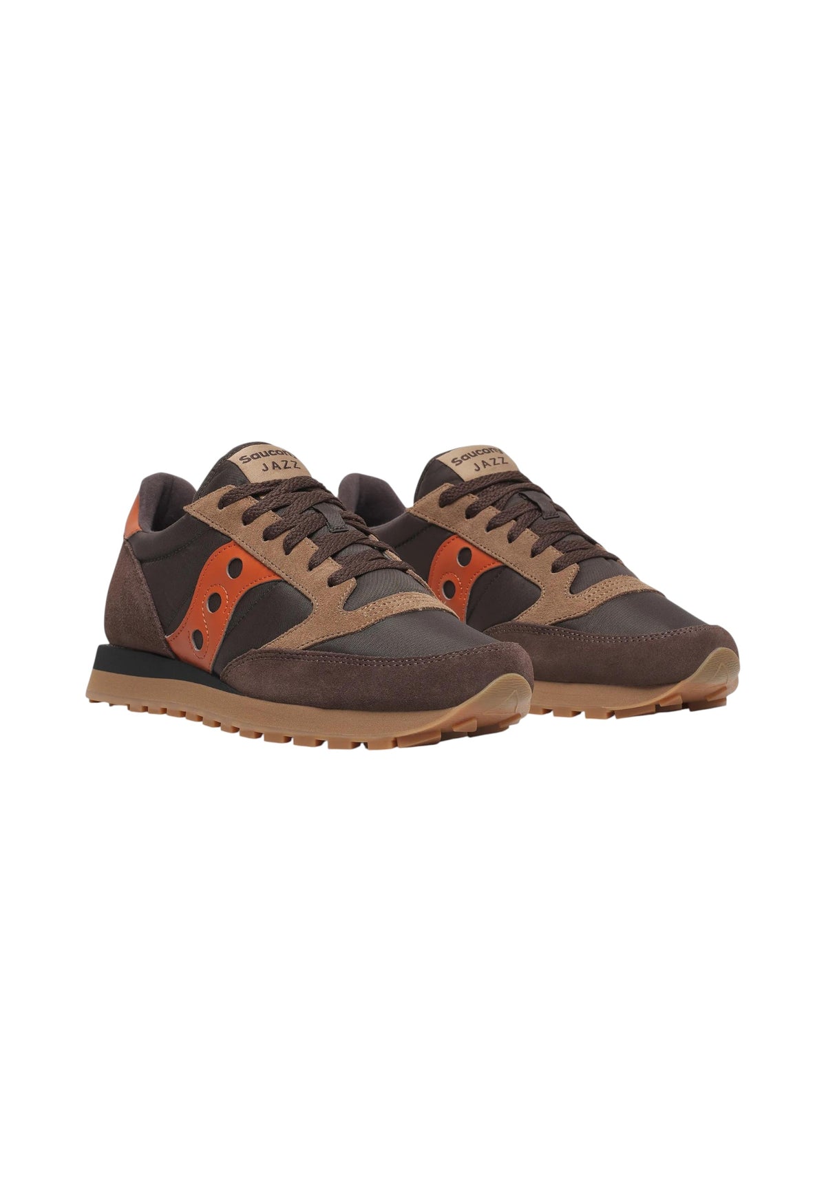 Sneakers Basse Uomo Saucony Chiusura con lacci, Tomaia in nylon e pelle scamosciata, Collo e linguetta imbottiti, Intersuola EVA rigata assorbi-urti, Suola in gomma Jazz Original S101443