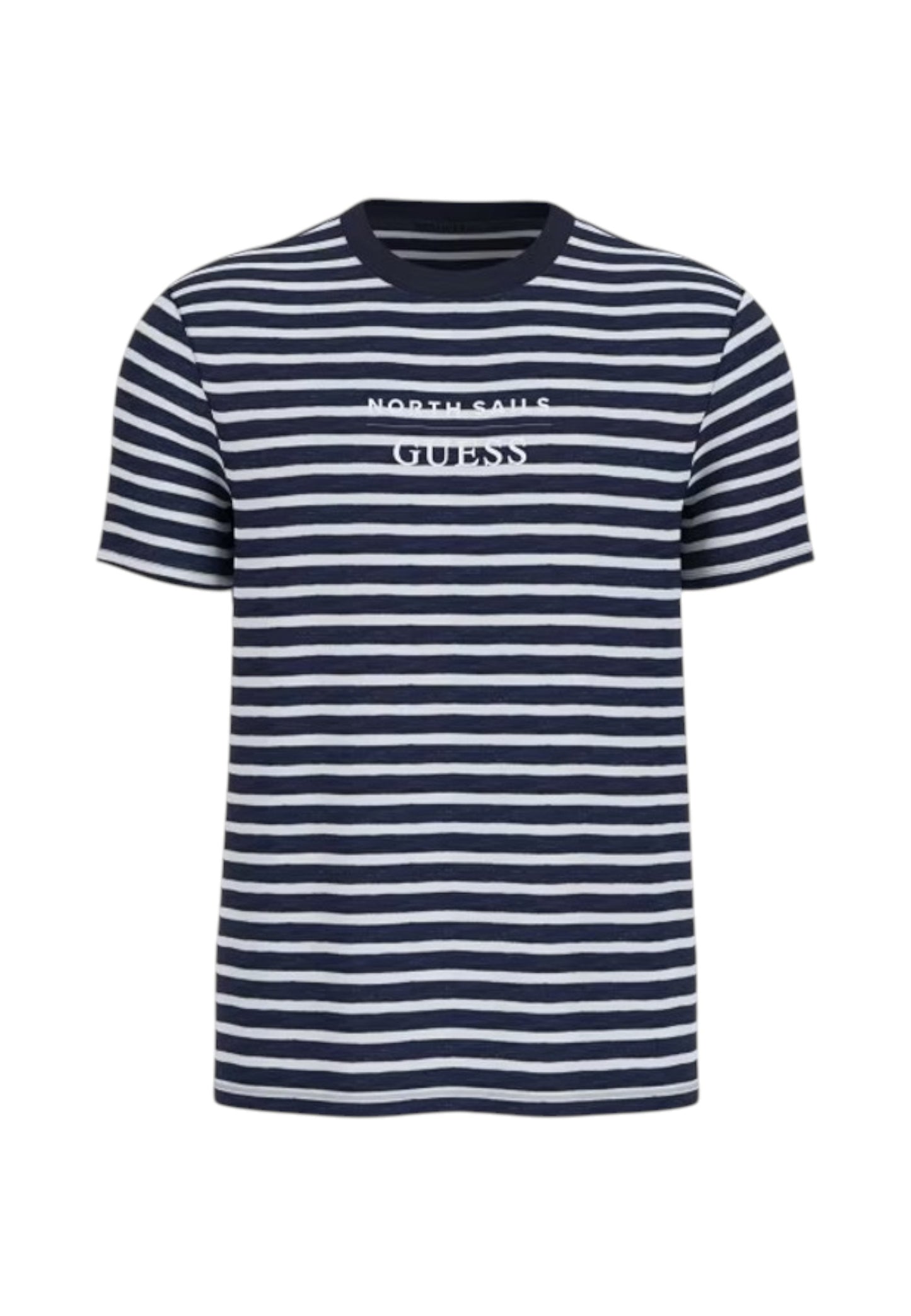 T-Shirt Manica Corta Uomo Guess  Guessxns - Striped Indigo M6GI47K3499