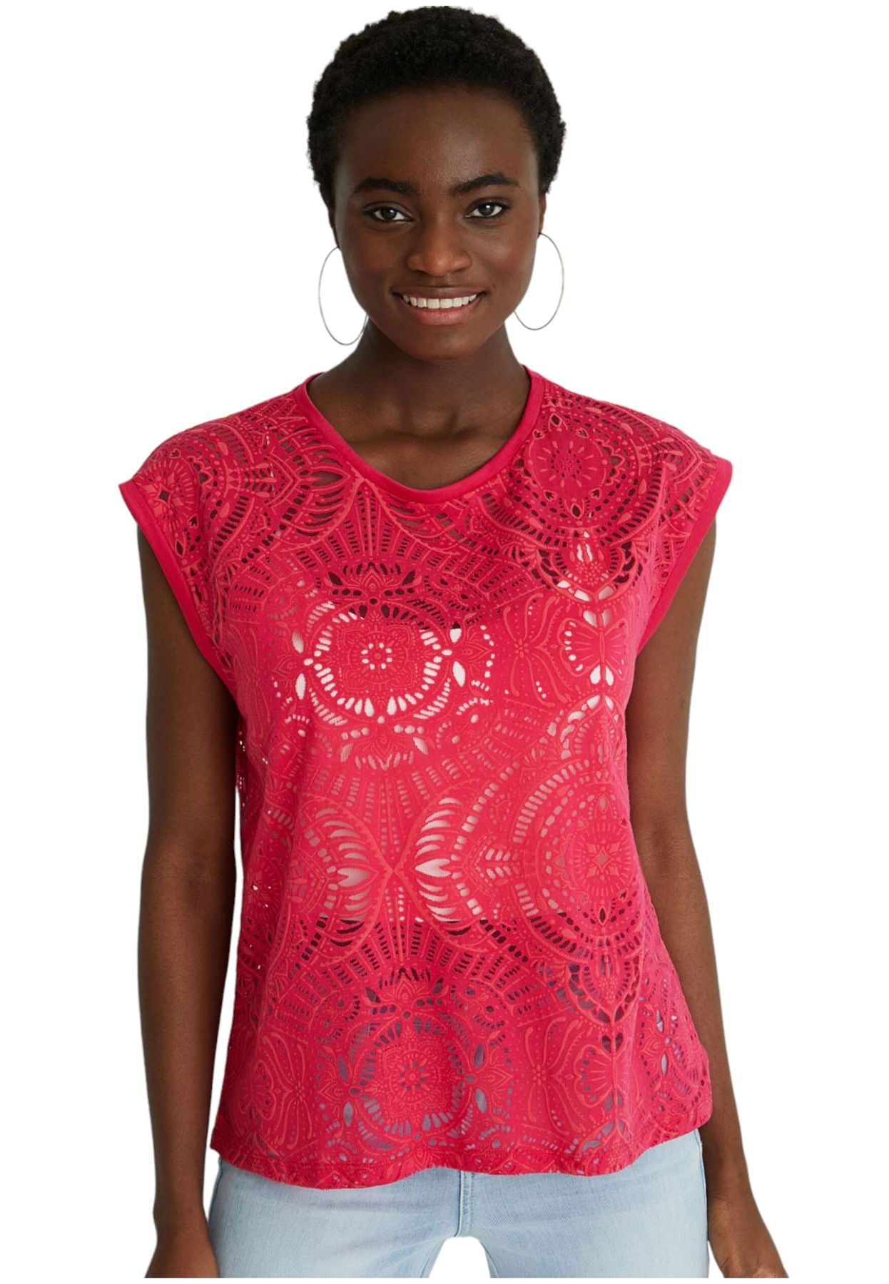 T-Shirt Manica Corta Donna Desigual   20WWTKX1