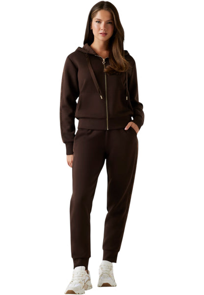 Felpa Con Zip Donna Guess Con Cappuccio New Hooded Scuba W5YQ05KBYE2