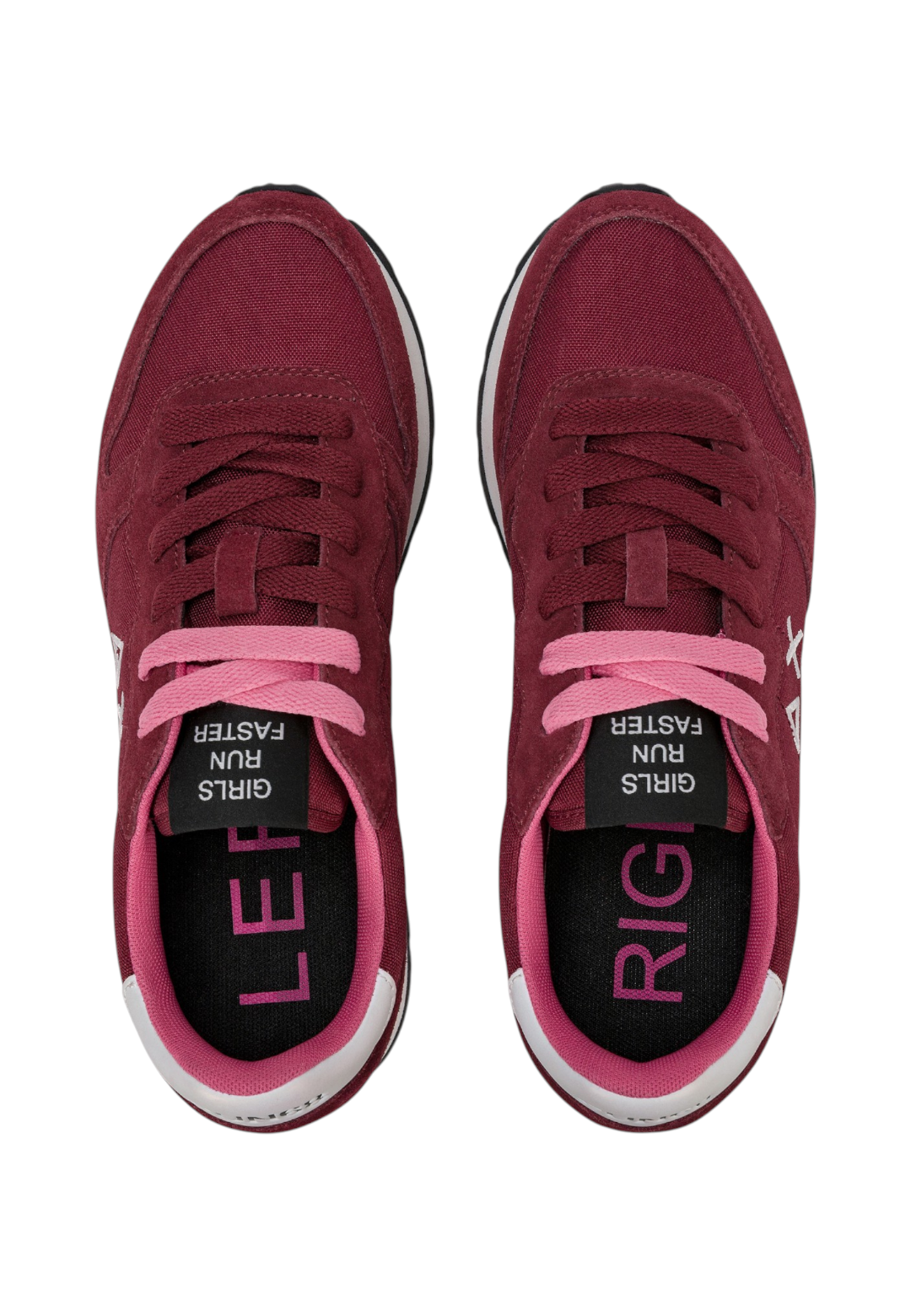 Sneakers Basse Donna Sun68 Stile Running, Nylon E Suede, Logo Ricamato Ally Solid Z46201