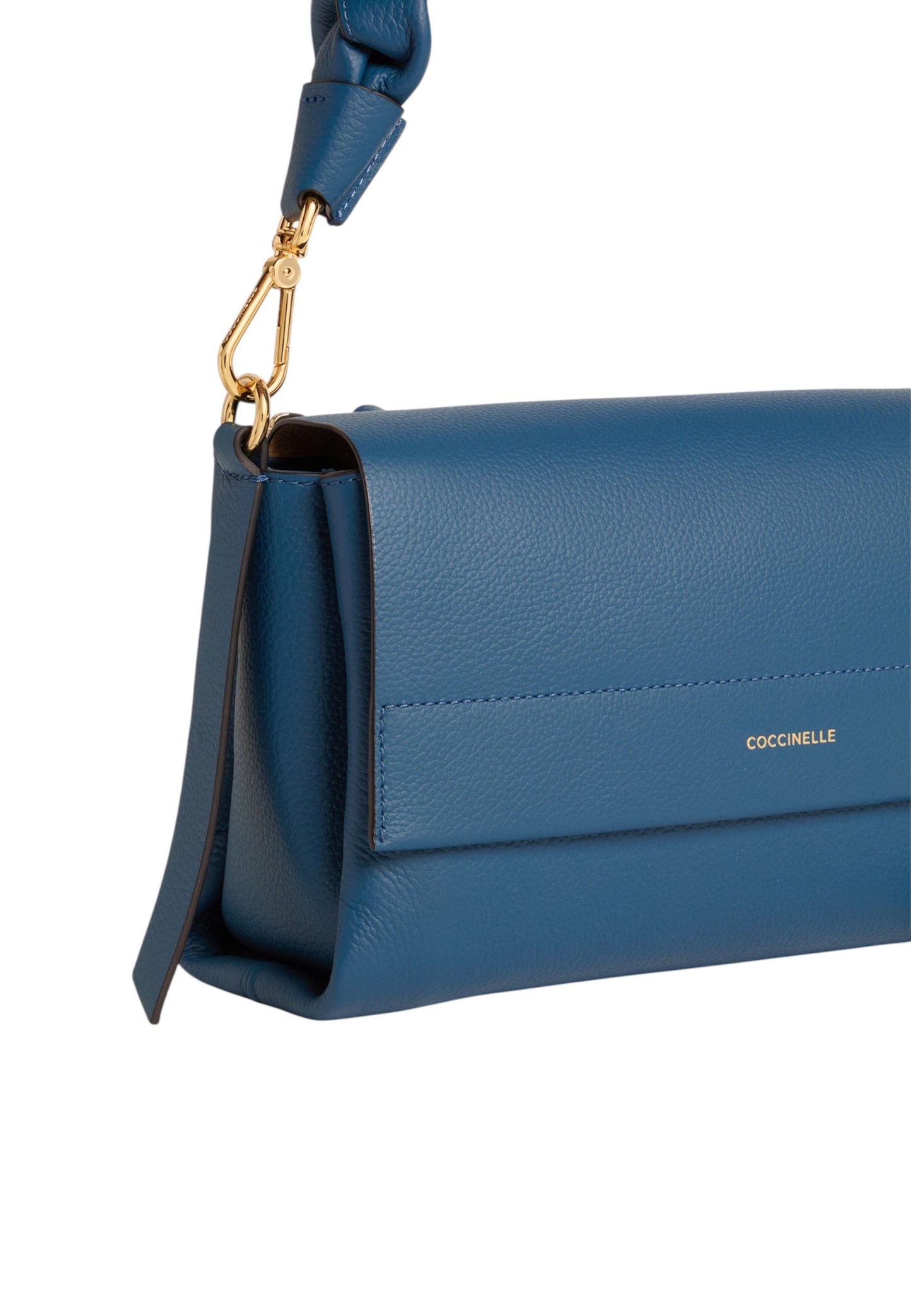 Borsa A Spalla Donna Coccinelle In Pelle Martellata Doppia Boheme Small E1M50120101