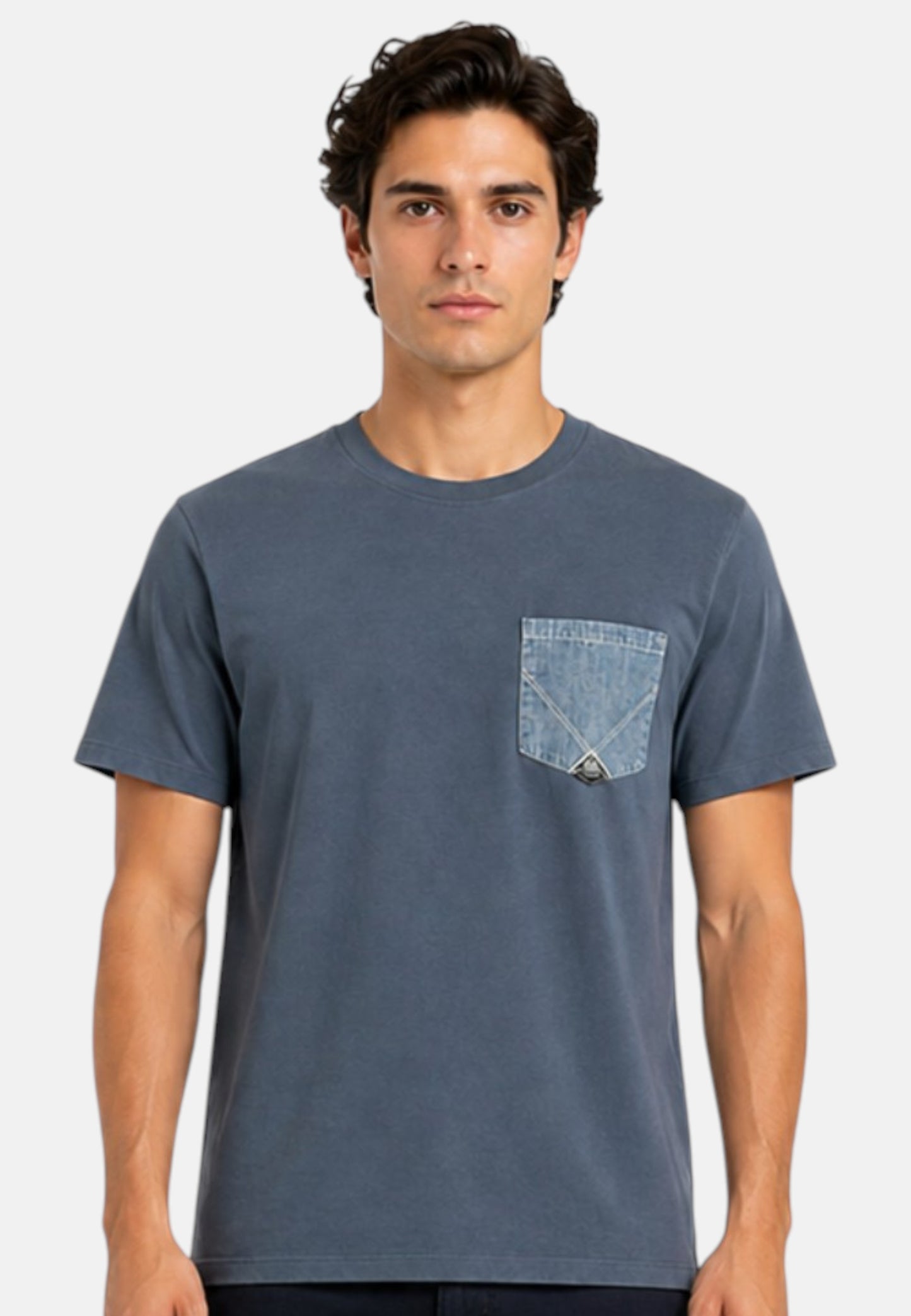 T-Shirt Manica Corta Uomo Roy Roger's In In Jersey Pesante  RRU90171CA160111