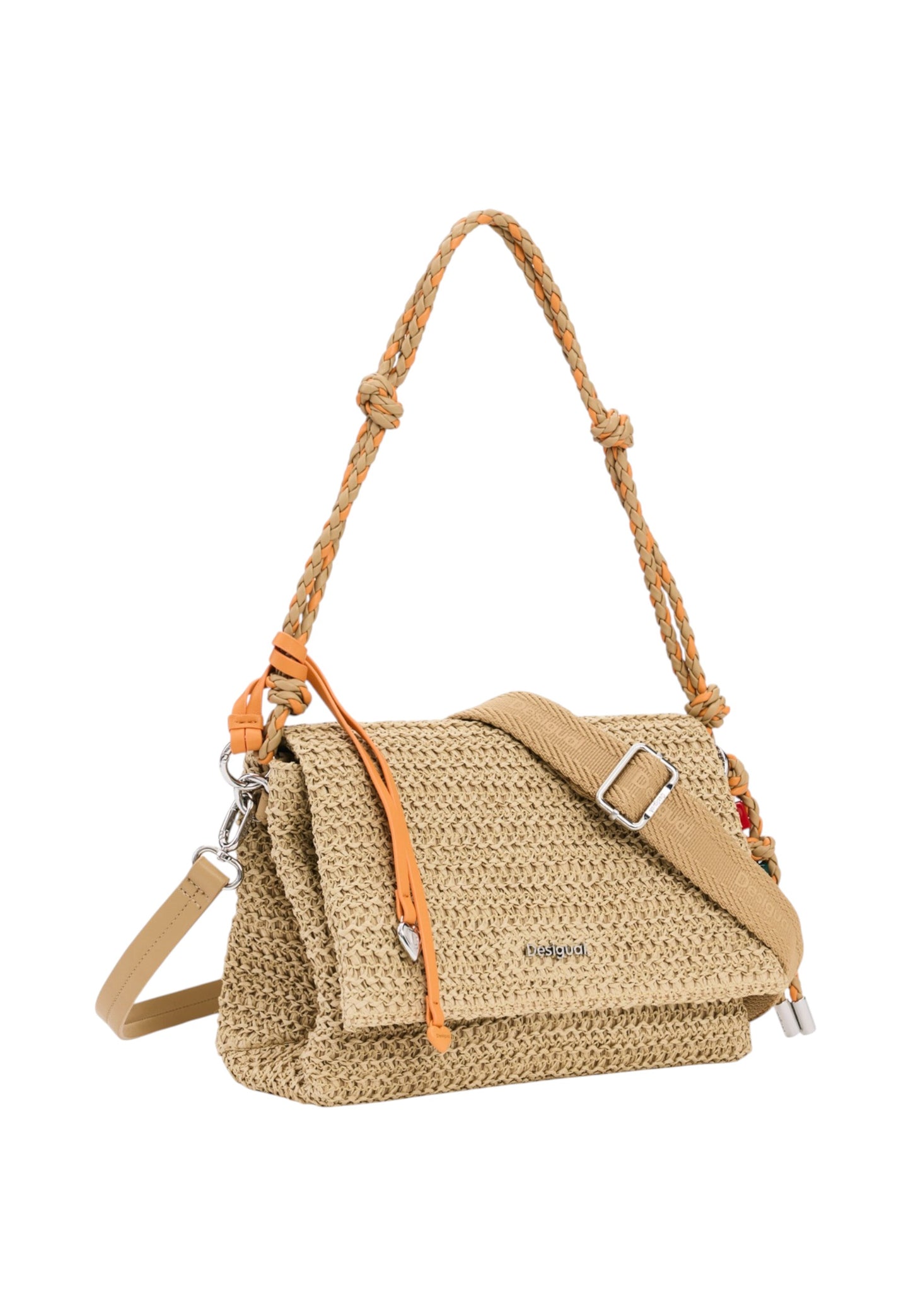 Borsa A Spalla Donna Desigual  Half Logo Raffia Venecia 26SAXO03