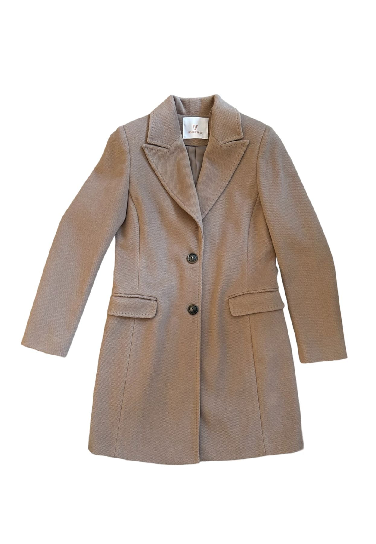 Cappotto  Donna White Wise Baronetto Con Punto Mf  WW18450