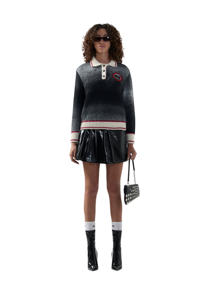 Polo Manica lunga Donna Gcds In Maglia Kittho Patch Braids Degrade  B2CW2512KJ3