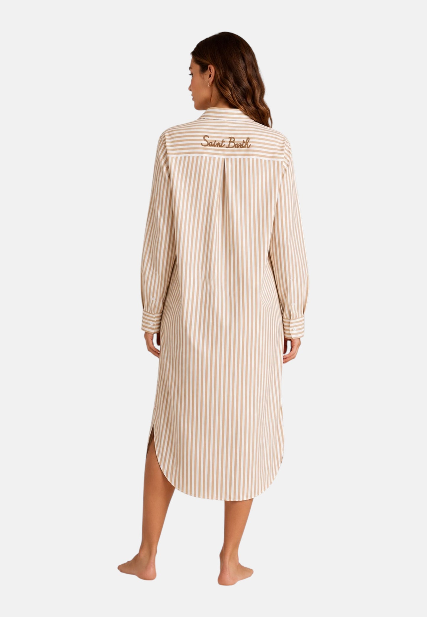 Vestito Lungo Donna Mc2 Saint Barth Chemiser Stripes Adeline ADN0001