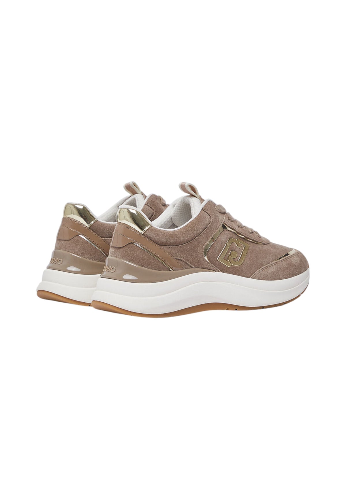 Sneakers Basse Donna Liu Jo In Pelle Scamosciata Con Platform E Logo Laterale Stardust 01 BF6029PX911
