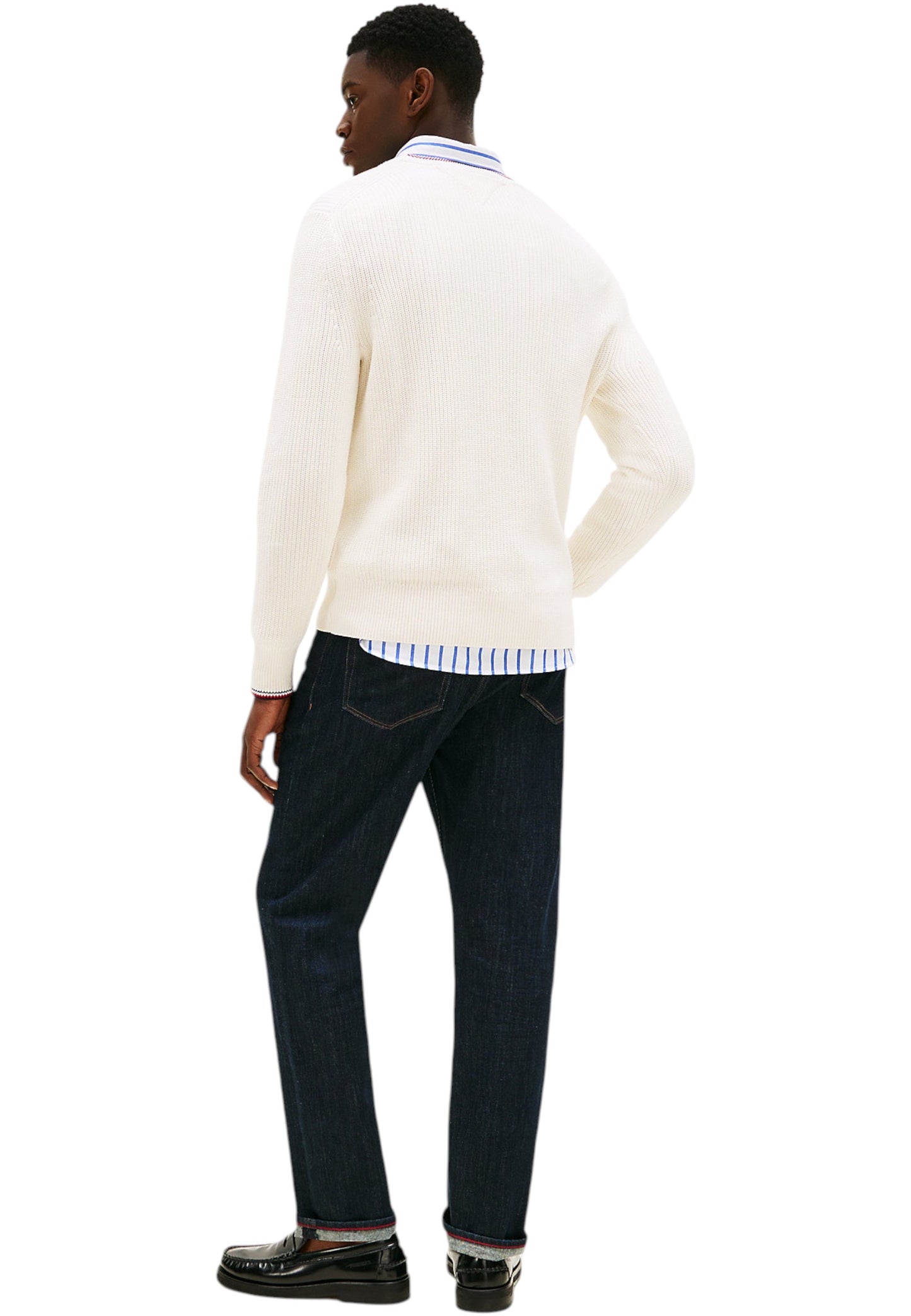Maglione A Girocollo Uomo Tommy Hilfiger  Rwb Rib MW0MW41516