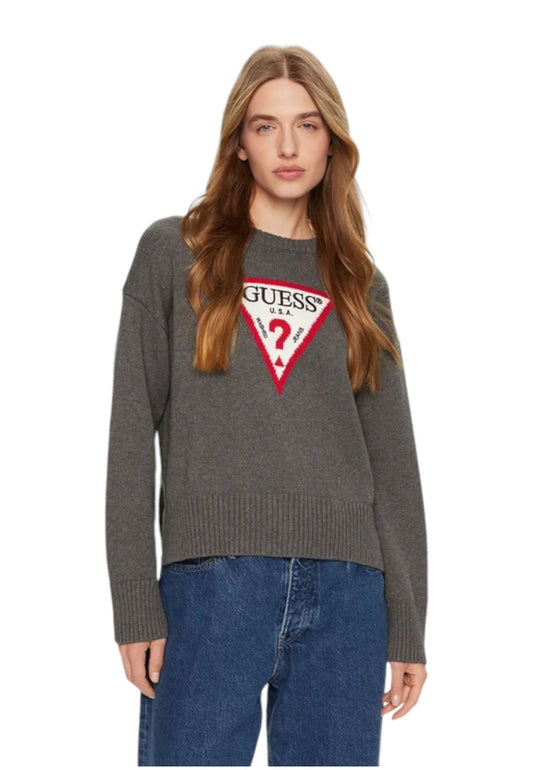 Maglione A Girocollo Donna Guess  Gj Big Triangle W4BR12Z3HM1
