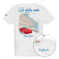 T-Shirt Manica Corta Uomo Mc2 Saint Barth Stampa/Ricamo Fronte E Retro Dolce Vita Estate Portland PRL0002
