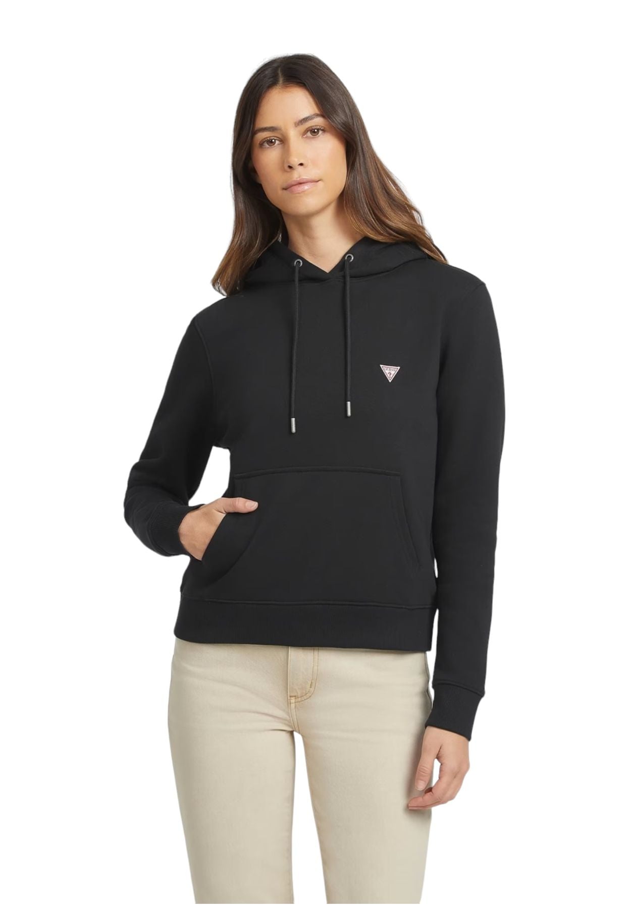 Felpa Con Cappuccio Donna Guess  Gj Hood Reg Mini Triangle W4YQ04KC811