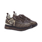Sneakers Basse Donna Liu Jo Con Platform, Stampa Monogram E Inserti Effetto Saffiano Liu Jo Maxi Wonder 01 BF6001EX339