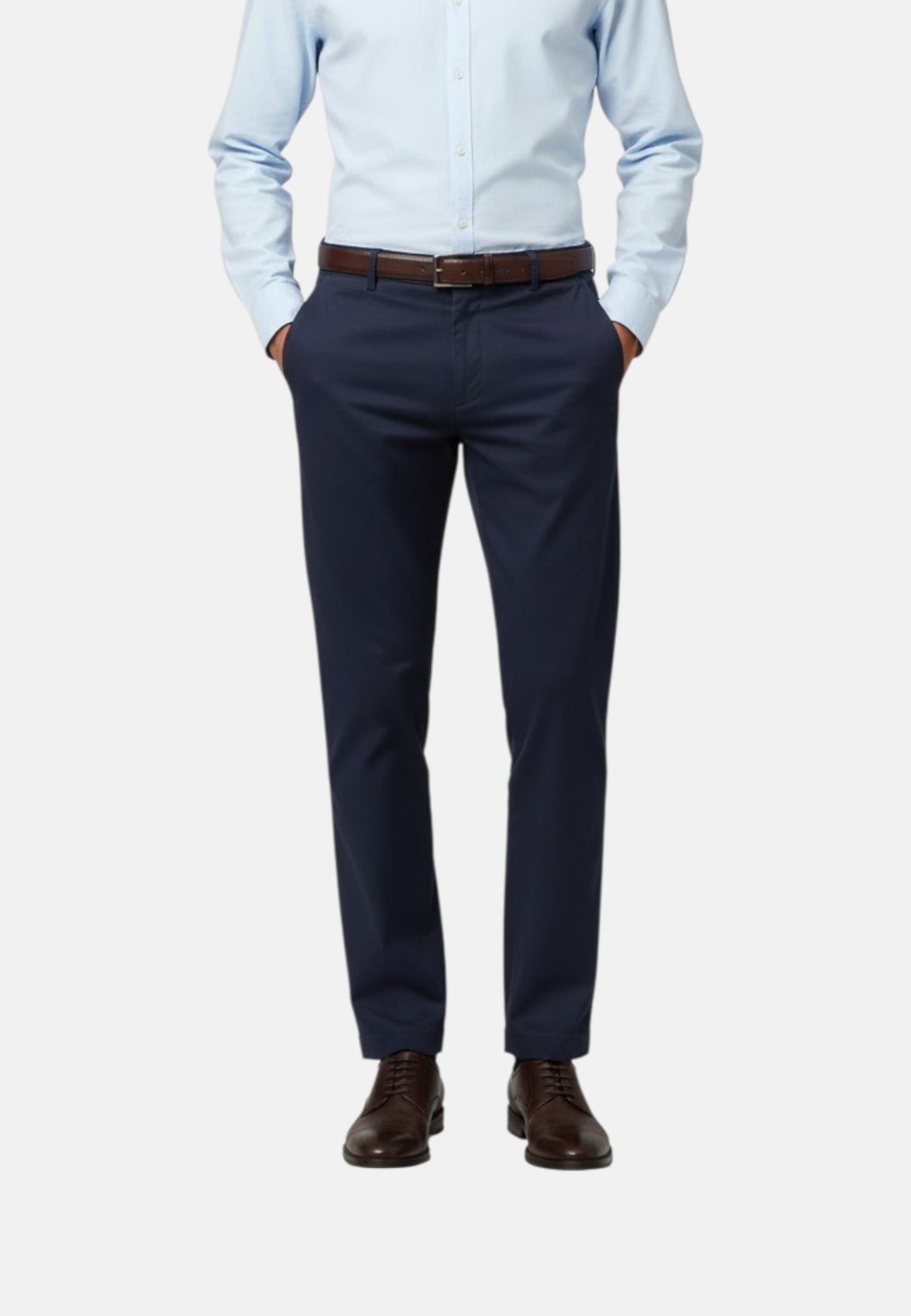 Pantaloni Carrot Fit Uomo Roy Roger's In Gabardina Elasticizzata Chino Conduit Read RRU90120C9250112
