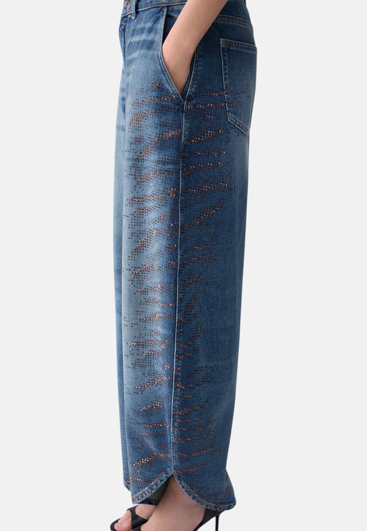 Jeans Barrel Fit Donna Liu Jo A Vita Alta Balloon Splits UF6213D4854