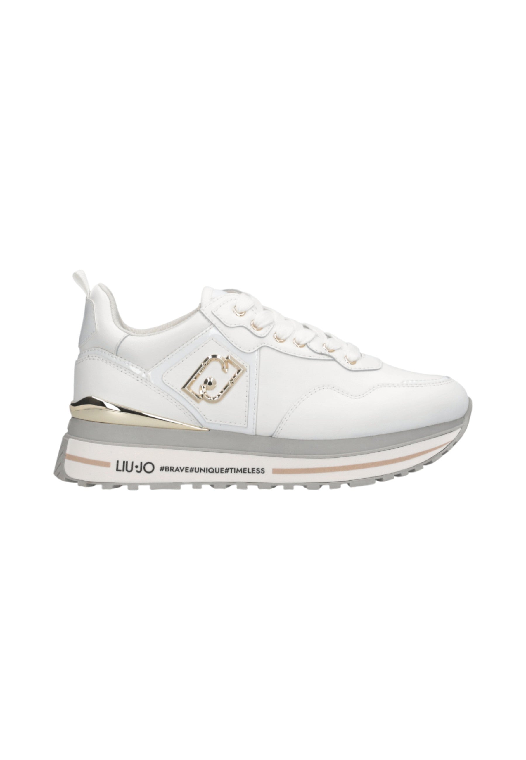 Sneakers Basse Donna Liu Jo Sneaker Calf Black Liu Jo Maxi Wonder 01 BF5009P0102