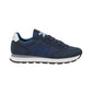 Sneakers Basse Uomo Sun68 Stile Running, Logo Ricamato, Nylon E Suede Tom Solid Z46101