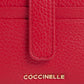 Portacarte Con Zip Donna Coccinelle In Pelle Martellata Metallic Soft Medium E2MW511F701