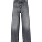 Jeans Barrel Fit Donna Pinko Vestibilit� balloon, gamba arrotondata e pi� stretta al fondo, vita regular con passanti, denim in cotone e lyocell, ricamo Love Birds sulla tasca posteriore Estelle 103857A2RY