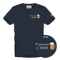 T-Shirt Manica Corta Uomo Mc2 Saint Barth Stampa E/O Ricamo Frontale Birre Bionde Portofino POT0001