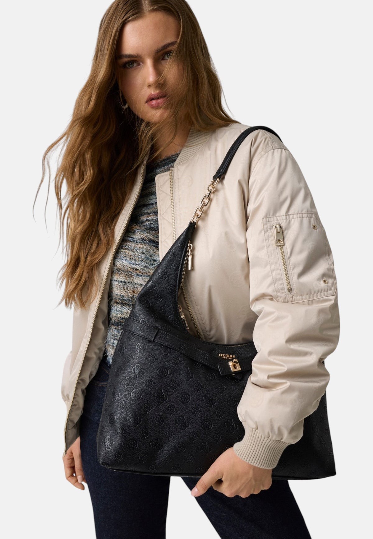 Borsa A Spalla Donna Guess Hobo Ella HWSG9754010