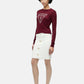 Maglia A Girocollo Donna Guess  Sasha Triangle Logo W6RR49Z2NQ2