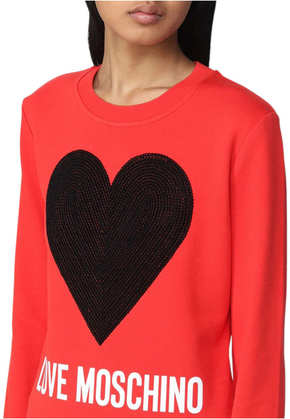 Felpa A Girocollo Donna Love Moschino   W648402E2388