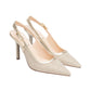Sling Back  Donna Nero Giardini In Tessuto Lurex  E615430DE