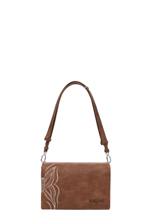 Borsa A Tracolla Donna Desigual  Goodall Sand Dortmund Flap 2.0