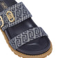 Ciabatte  Donna Liu Jo A Doppia Fascia In Denim Monogram Livia 02 SA6109TX523
