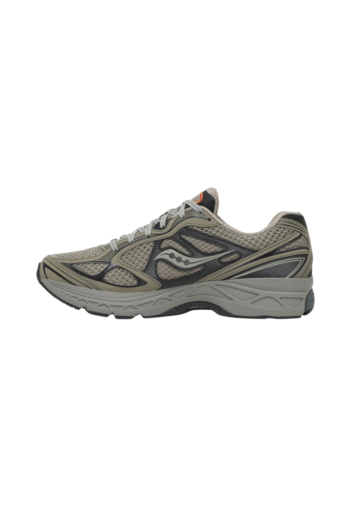 Sneakers Basse Uomo Saucony Chiusura con lacci, Tomaia in mesh traspirante, Tecnologia Power Grid, Dettagli riflettenti, Struttura leggera e ammortizzata Progrid Guide 7 S101493