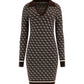 Vestito Midi Donna Guess In Maglia Aubrey 4G W5BK25Z3JD2