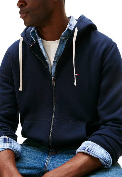 Felpa Con Zip Uomo Tommy Hilfiger Con Cappuccio Essential MW0MW37234